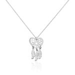 Collier Argent Blanc Sebastina - Colliers fantaisie Femme | Histoire d&rsquo;Or