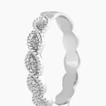 Alliance Marielle Ruban Plat Or Blanc - Alliances Unisex | Histoire d&rsquo;Or