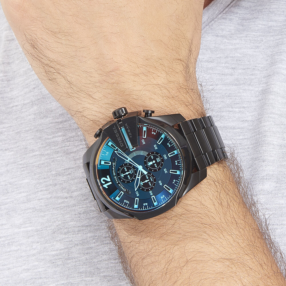 Montre diesel mega chief noir shop