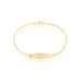 Bracelet Identité Euriel Maille Palmier Or Jaune - Bracelets Communion Enfant | Histoire d’Or