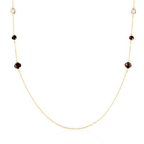 Collier Sautoir Or Jaune Rhodolite Et Quartz - Sautoirs Femme | Histoire d’Or