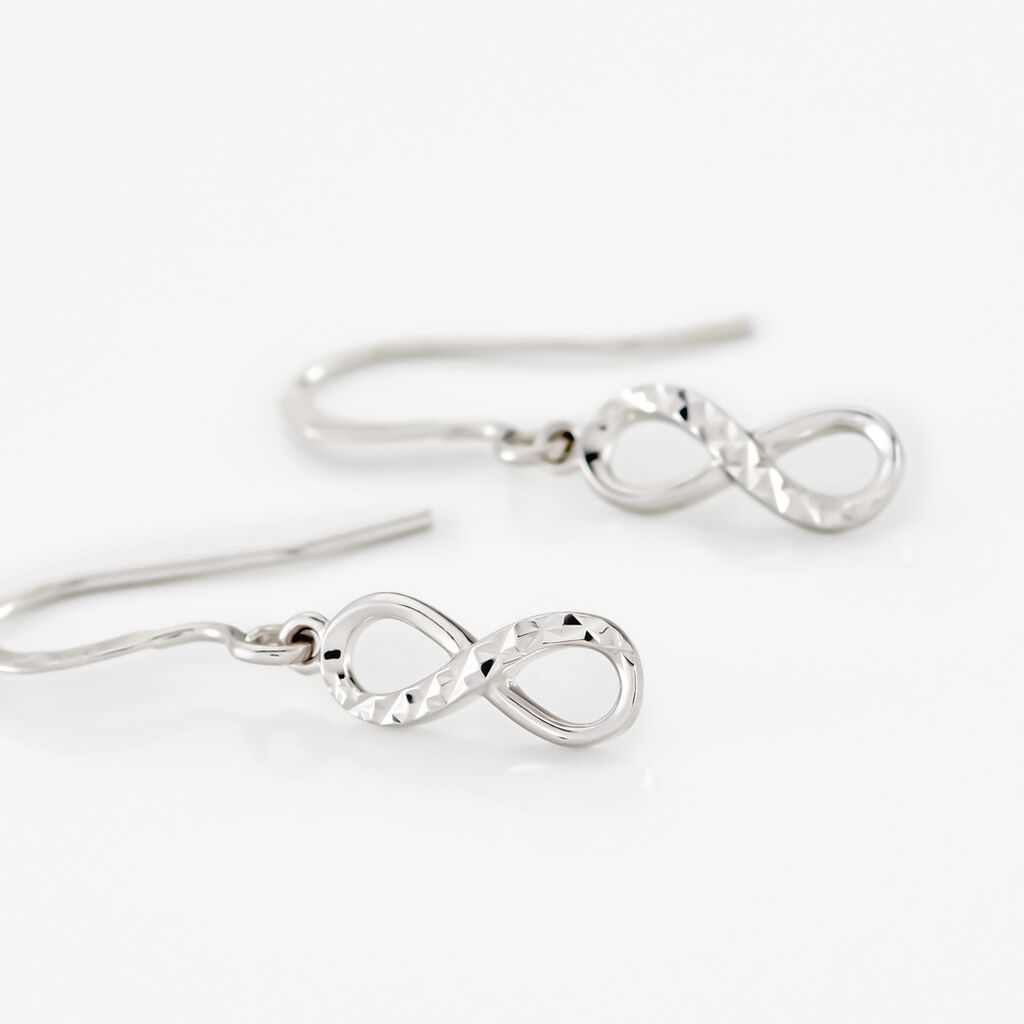 Boucles D'oreilles Pendantes Argent Blanc Teoxane - Boucles d'oreilles fantaisie Femme | Histoire d&rsquo;Or