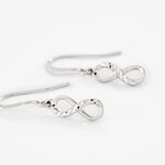 Boucles D'oreilles Pendantes Argent Blanc Teoxane - Boucles d'oreilles fantaisie Femme | Histoire d&rsquo;Or