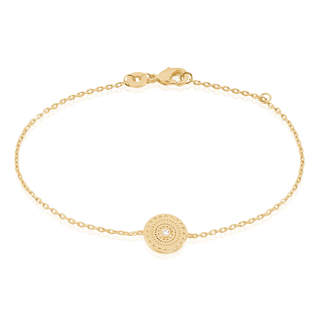 Bracelet Carmina Plaqué Or Jaune Oxyde De Zirconium