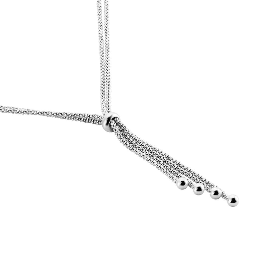 Collier Haziza Argent Blanc - Colliers Femme | Histoire d’Or