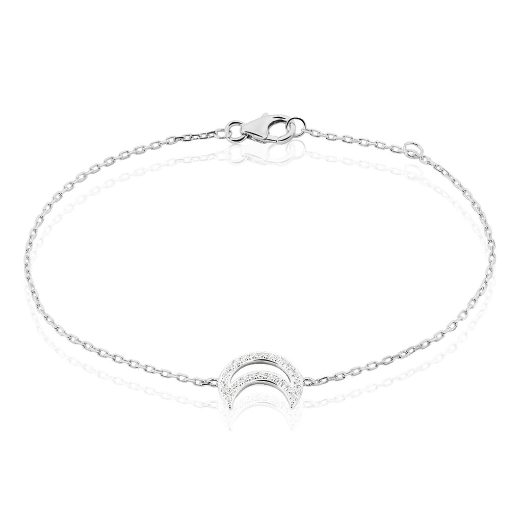 Bracelet Aisha Argent Blanc Oxyde De Zirconium - Bracelets Femme | Histoire d’Or