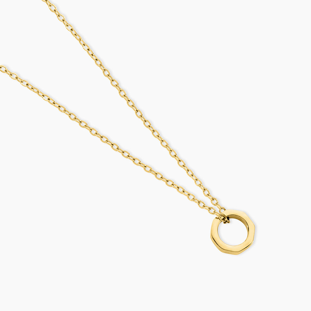 Collier Fino Acier Jaune - Colliers fantaisie Femme | Histoire d&rsquo;Or