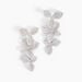 Boucles D'oreilles Pendantes Radiant Bloom Argent Blanc Oxyde - Boucles d'oreilles pendantes Femme | Histoire d’Or