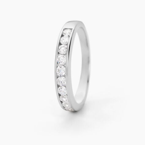 Alliance C&eacute;llia Argent Blanc Oxyde De Zirconium - Alliances Femme | Histoire d&rsquo;Or