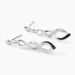Boucles D'oreilles Pendantes Claudia Argent Blanc Oxyde De Zirconium