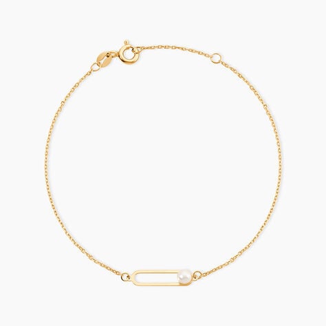 Bracelet Or Jaune Lucasta Perle De Culture - Bracelets Femme | Histoire d&rsquo;Or