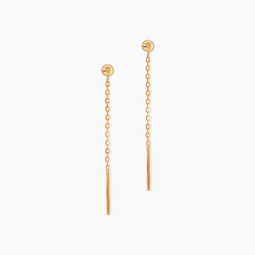 Boucles D'Oreilles Pendantes Falone Plaqu&eacute; Or Jaune - Boucles d'oreilles fantaisie Femme | Histoire d&rsquo;Or