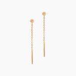 Boucles D'Oreilles Pendantes Falone Plaqu&eacute; Or Jaune - Boucles d'oreilles fantaisie Femme | Histoire d&rsquo;Or