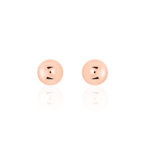 Boucles D'oreilles Puces Virgie Argent Rose - Boucles d'oreilles fantaisie Femme | Histoire d’Or