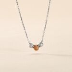 Collier Argent Bicolore Wilmart - Colliers fantaisie Femme | Histoire d&rsquo;Or