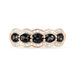 Bague Margaux Or Rose Onyx Et Diamant - Bagues avec pierre Femme | Histoire d’Or