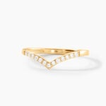 Alliance Echo Or Jaune Diamant Synth&eacute;tique - Alliances Femme | Histoire d&rsquo;Or