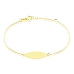 Bracelet Identit&eacute; Gaspardine Maille For&ccedil;at Or Jaune - Bracelets Communion Enfant | Histoire d&rsquo;Or