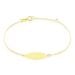 Bracelet Identité Gaspardine Maille Forçat Or Jaune - Bracelets Communion Enfant | Histoire d’Or