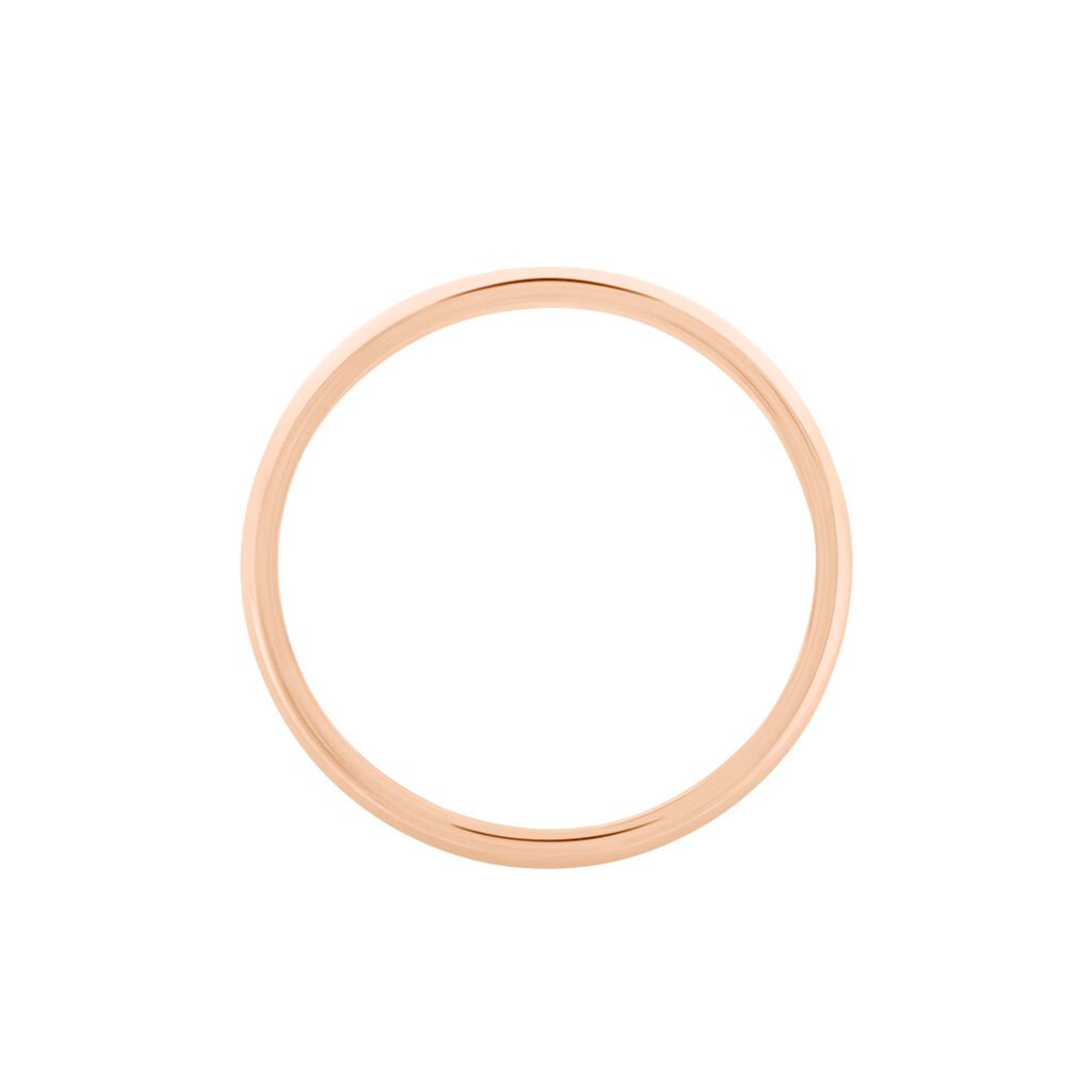 Alliance Aphroditia Demi Jonc Bombé Or Rose - Alliances Famille | Histoire d’Or