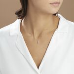 Collier Cyprille Or Blanc Topaze Et Oxyde De Zirconium - Colliers Femme | Histoire d&rsquo;Or