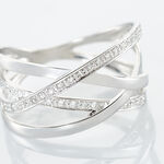 Bague Trisca Or Blanc Diamant - Bagues avec pierre Femme | Histoire d&rsquo;Or