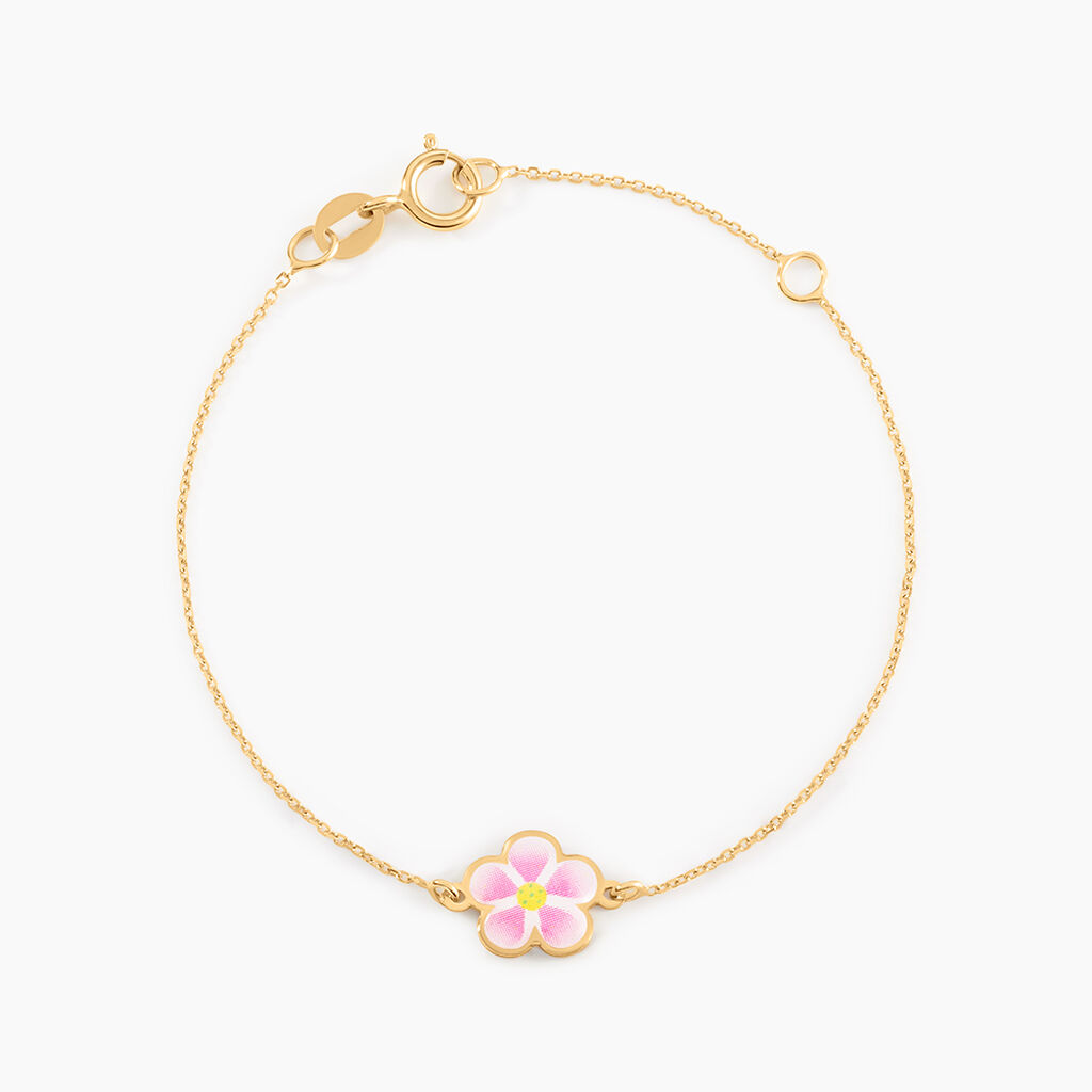 Bracelet Syna Fleur Or Jaune - Bracelets Enfant | Histoire d&rsquo;Or