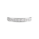 Demi Alliance Juliette Platine Blanc Diamant - Bijoux Femme | Histoire d&rsquo;Or