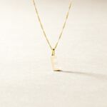 Pendentif Ionia Lettre Or Jaune - Pendentifs Famille | Histoire d&rsquo;Or