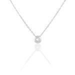 Collier Cate Argent Blanc Oxyde De Zirconium - Colliers fantaisie Femme | Histoire d&rsquo;Or