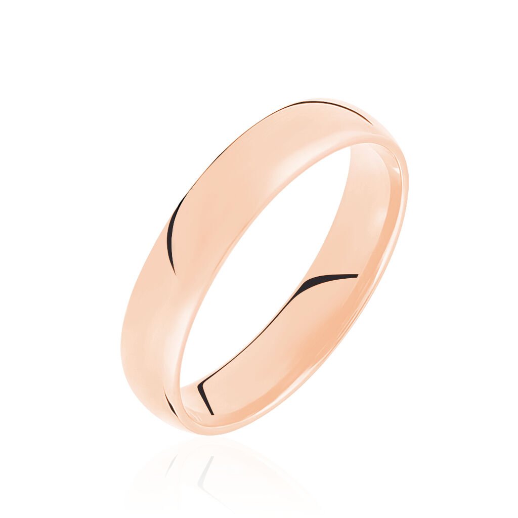 Alliance Sonia Demi Jonc Confort Or Rose - Alliances Famille | Histoire d’Or