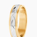 Alliance Effet Epi Mat Or Bicolore - Alliances Unisex | Histoire d&rsquo;Or