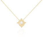 Collier Plaque Or Jaune Oline Pierre De Lune - Colliers Femme | Histoire d&rsquo;Or