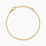 Bracelet Minila Acier Jaune - Bracelets cha&icirc;ne Femme | Histoire d&rsquo;Or