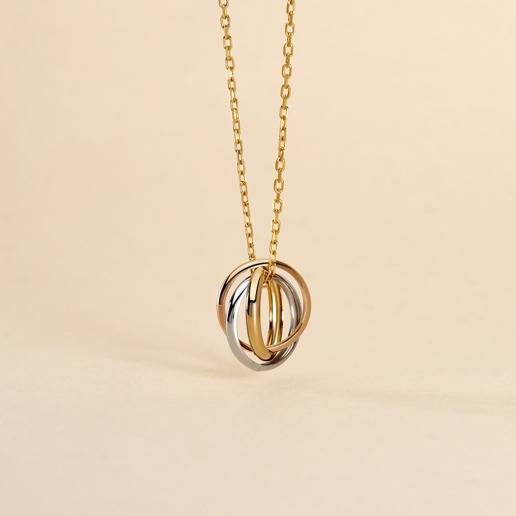 Pendentif Ferdinanda Entrelace Or Tricolore - Pendentifs Femme | Histoire d’Or