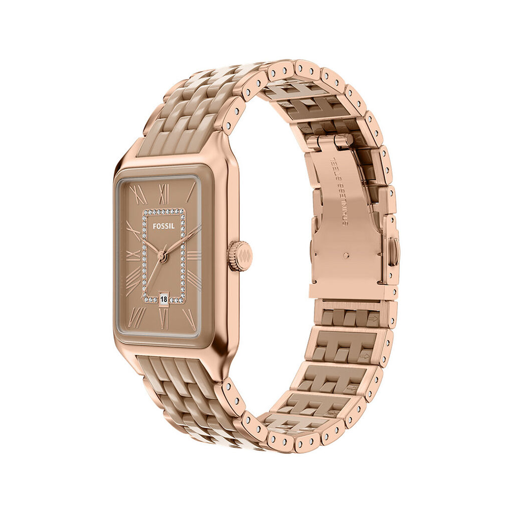 Montre Fossil Raquel Beige - Montres Femme | Histoire d&rsquo;Or