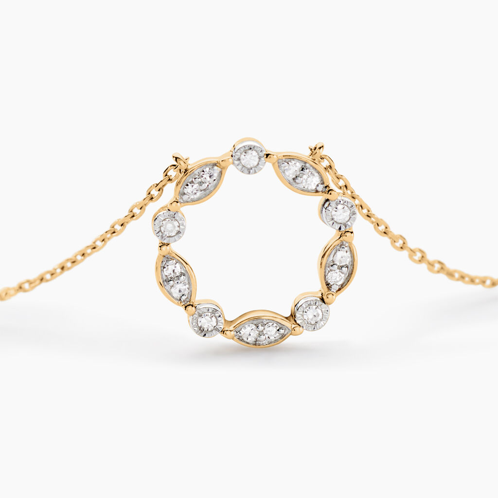 Collier Gianpaolo Or Jaune Diamant - F&ecirc;te des m&egrave;res Femme | Histoire d&rsquo;Or