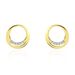 Boucles D'oreilles Puces Circlane Or Jaune Diamant - Clous d'oreilles Femme | Histoire d’Or