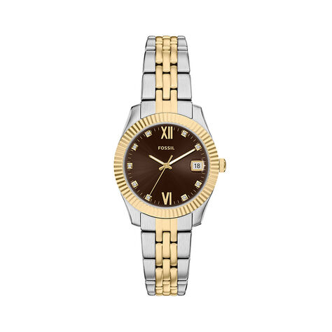 Montre Fossil Scarlette Mini Marron - Montres Femme | Histoire d&rsquo;Or