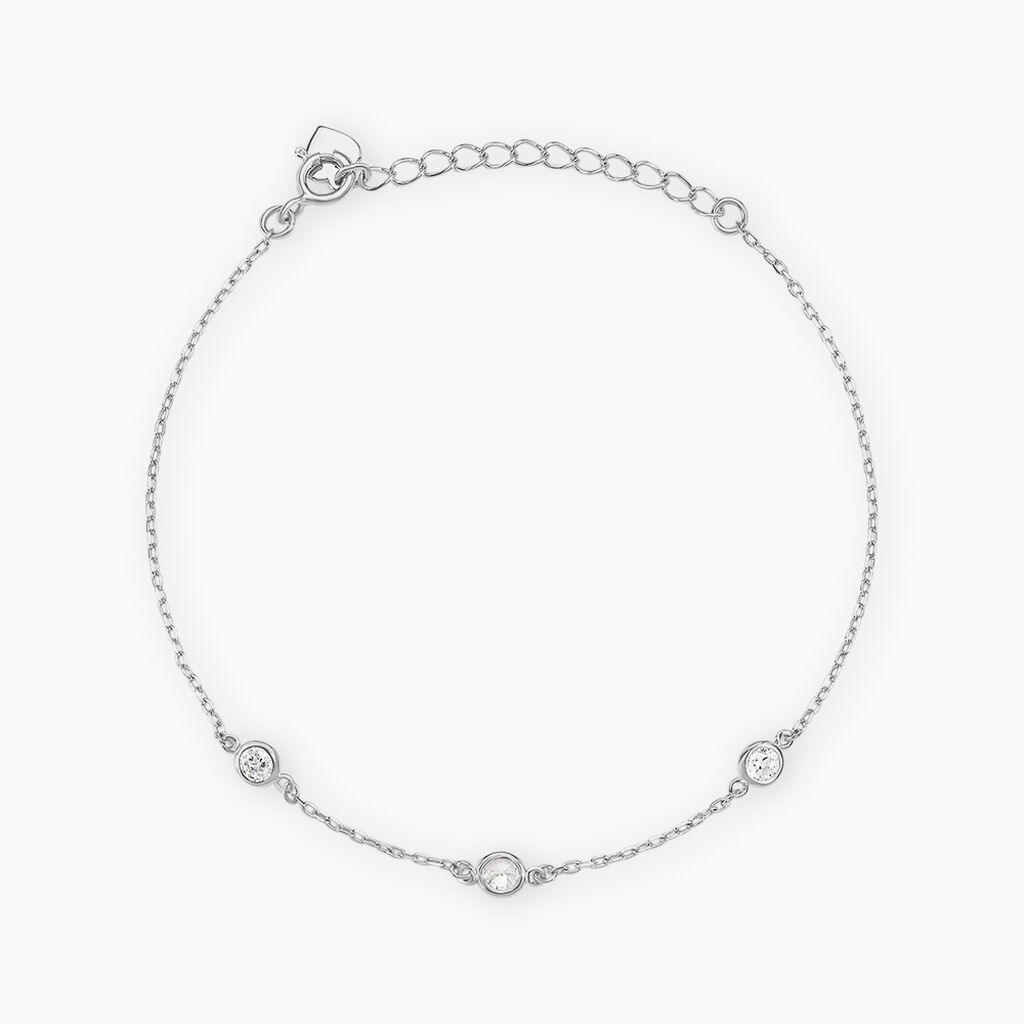 Bracelet Iseline Argent Blanc Oxyde De Zirconium - Bracelets Femme | Histoire d’Or