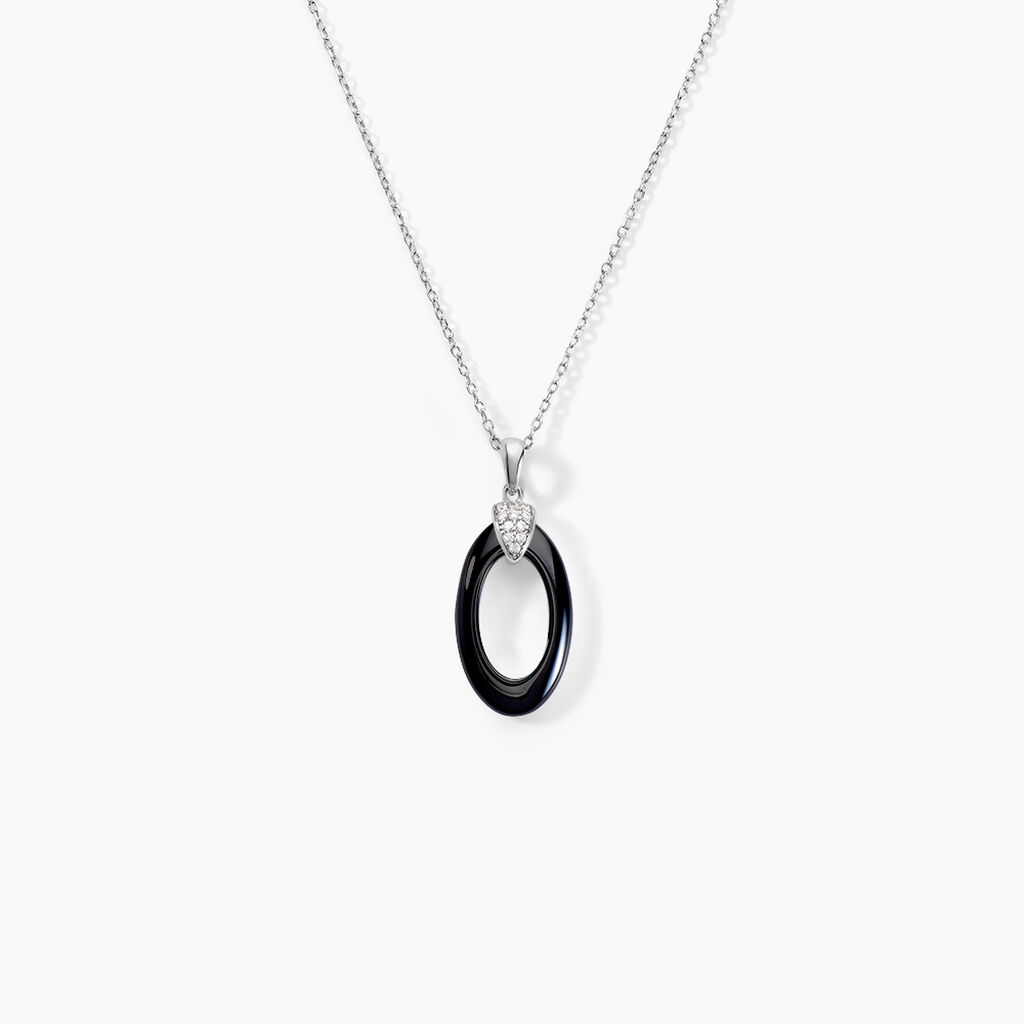 Collier Peer Argent Blanc Oxyde De Zirconium - Colliers fantaisie Femme | Histoire d’Or