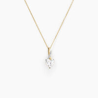 Collier Clothilde Or Jaune Oxyde De Zirconium