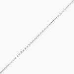 Cha&icirc;ne Claudine Maille For&ccedil;at Argent Blanc - Chaines Femme | Histoire d&rsquo;Or