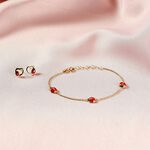 Boucles D'oreilles Puces Or Jaune Syringa Smalto - Clous d'oreilles Enfant | Histoire d&rsquo;Or