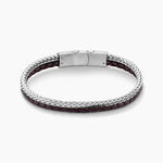 Bracelet Elio Acier Blanc - Bracelets cordon Homme | Histoire d&rsquo;Or