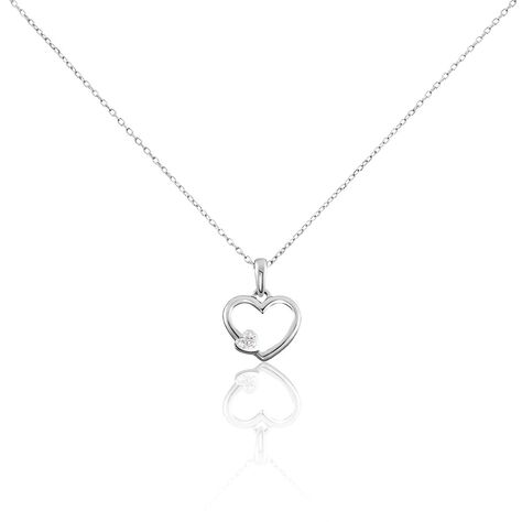Collier Or Blanc Siloine Diamants - Colliers Femme | Histoire d’Or
