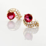 Boucles D'oreilles Puces Tyana Plaqu&eacute; Or Jaune Oxyde De Zirconium - Boucles d'oreilles fantaisie Femme | Histoire d&rsquo;Or