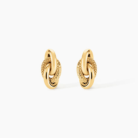 Boucles D'Oreilles Puces Niko Or Jaune - Clous d'oreilles Femme | Histoire d&rsquo;Or