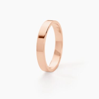 Alliances Argent Rose Inayah Ruban 3mm