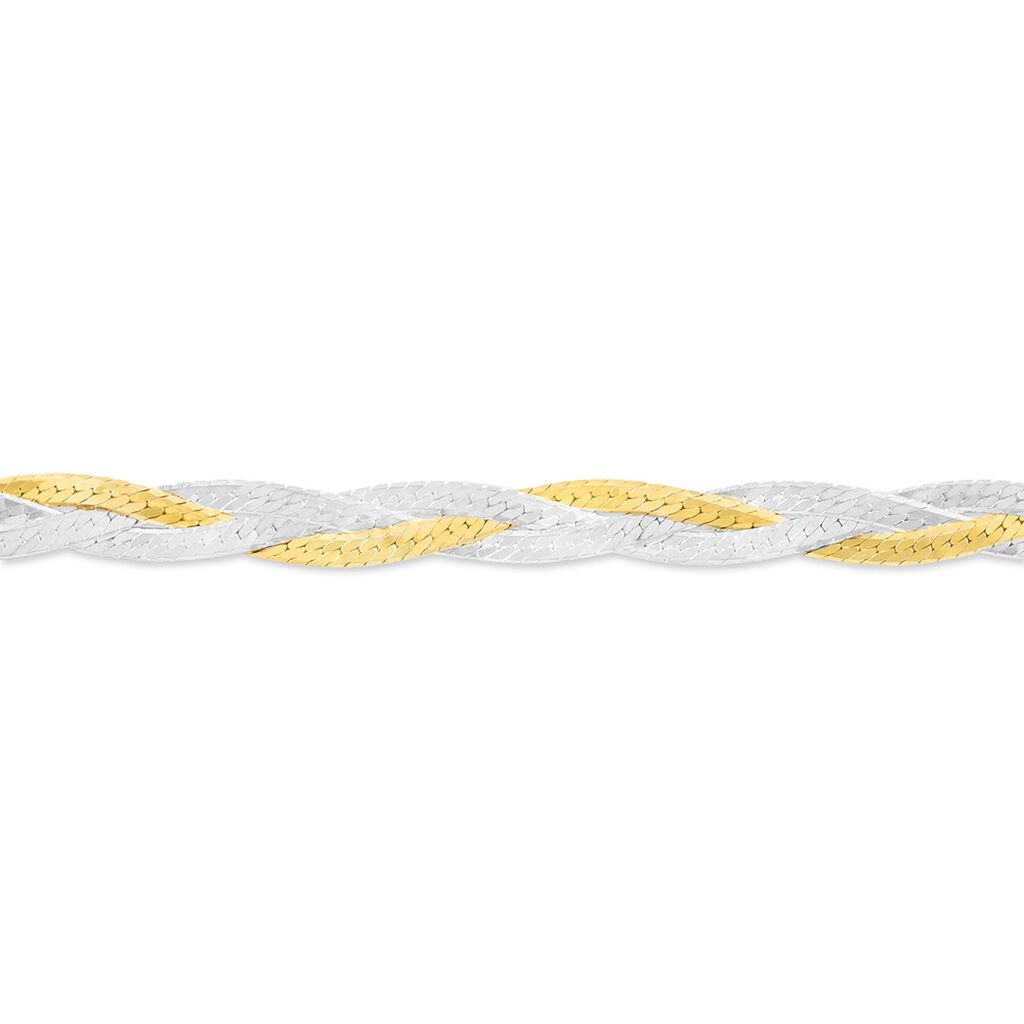 Bracelet Elae Argent Bicolore - Bracelets chaîne Femme | Histoire d’Or